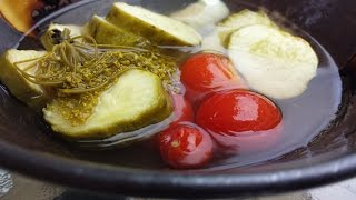 Pickled Cucumbers And Cherry Tomatoes Recipe [upl. by Seymour795]