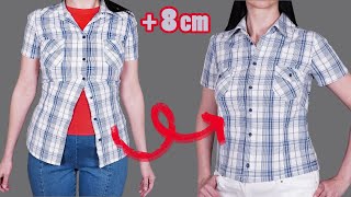 Doesn’t button and too small in sleeves  how to upsize a shirt to fit you perfectly [upl. by Goeselt]