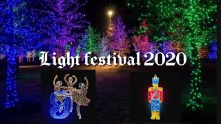 Winter Light festival 2020 Christmas lights Drivethru Festival Markham 2020  Magical light Event [upl. by Euphemie]