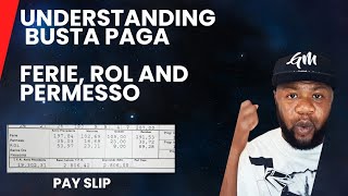 How to understand your busta paga Ferie rol and permesso [upl. by Salkin737]