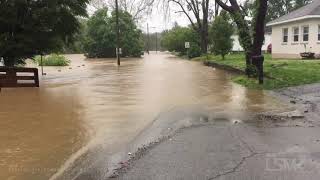 5212020 Roanoke VA  Water Overtopping Dam and River Flooding [upl. by Moise]