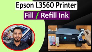 Epson L3560 Printer Ink Refill ll How To Fill Ink In Epson L3560 Printer Full Video II മലയാളം [upl. by Yorgerg]