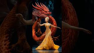 Woman Transforms into Fiery Dragon on Stage AmericaGotTalent Magic [upl. by Belanger161]