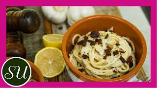 Healthy Spaghetti Carbonara  Vegan plantbased comfort food [upl. by Ynar589]