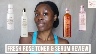 FRESH ROSE DEEP HYDRATION TONER amp FRESH ROSE DEEP HYDRATION OIL INFUSED SERUM REVIEW  byalicexo [upl. by Adnarym763]