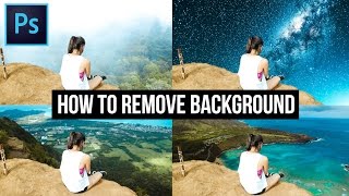 FASTEST Way to Remove Background in Photoshop CC 2017 [upl. by Samuelson]