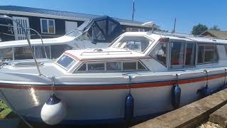 For sale30ft broads cruiser  norfolk boats ltd [upl. by Krongold]