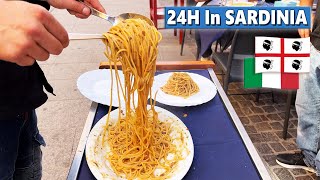 24 Hours In SARDINIA Italy  Ultimate Street Food Tour Of Cagliari amp Surprises [upl. by Nodle]