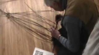 Nancy Today How to make a basket base with bulrushes 11 ASMR basketmaking basket making tutorial [upl. by Thin546]