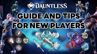 DAUNTLESS GUIDE AND TIPS FOR BEGINNERS 2024  QUICK AND SIMPLE GUIDE [upl. by Yrrak]