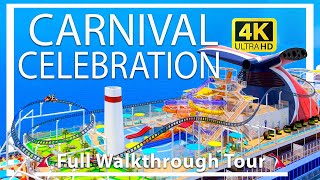 Carnival Celebration  Full Walkthrough Tour amp Review  Brand New Ship  Carnival Cruise Lines [upl. by Thurber]