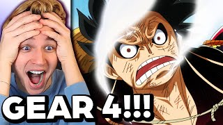 LUFFY GEAR 4 FIRST TIME REACTION ONE PIECE [upl. by Boar]