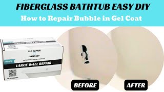 How to Repair Bubble in Fiberglass Bathtub [upl. by Annaear]