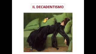 Letteratura italiana  Il Decadentismo [upl. by Nitsir]