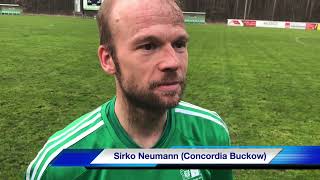 FußballBrandenburgliga Interview Sirko Neumann und Danny Knofe Concordia BuckowWaldsieversdorf [upl. by Sirovaj]