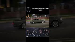 Acceleration W126 500SEL automobile mercedes mercedesbenzcars w126 car acceleration [upl. by Raviv903]