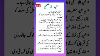 Essay on EidUlAzha in Urdu 10 lines on EidUlAzha [upl. by Adlesirg]