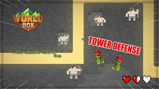 Aku Membuat TOWER DEFENSE di Game WorldBox [upl. by Reld781]