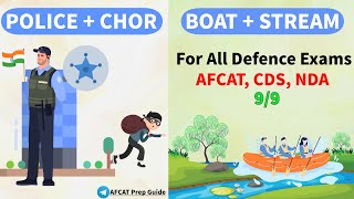 Boat and Stream  Police and Chor AFCAT 1  2025 [upl. by Senga]