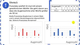 Statistische Daten  Stab amp Säulendiagramm  Übung 2  NEUES KONZEPT [upl. by Eillil]