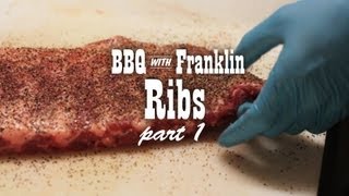 BBQ with Franklin Pork Ribs part 1 [upl. by Danby]