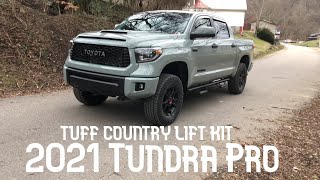 2021 Toyota Tundra TRD Pro  Lift  Leveling kit [upl. by Yenterb585]