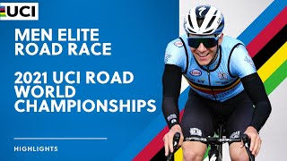 Men Elite Road Race Highlights  2021 UCI Road World Championships [upl. by Almira]