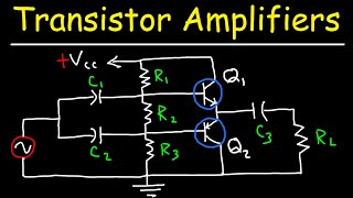 Transistor Amplifiers  Class A AB B amp C Circuits [upl. by Lenahc611]