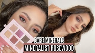 BARE MINERALS MINERALIST ROSEWOOD PALETTE REVIEW  TUTORIAL [upl. by Lillis]