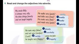 Read and change the adjectives into adverbs [upl. by Geibel781]