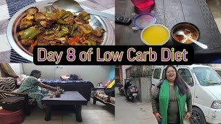 Day 8 of Low Carb Diet 10 days weight loss challenge Thanking to my subscribers 😊 [upl. by O'Connell]