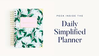 Peek Inside the 20242025 Daily Simplified Planner Simplified® by Emily Ley [upl. by Gard81]