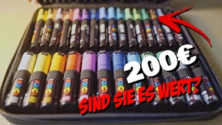 Das GRÖSSTE POSCA MARKER SET  UNBOXING [upl. by Leeke]