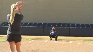 Softball Pitching Drills Around the world  Amanda Scarborough [upl. by Gassman534]