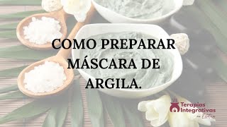 Aprenda como fazer uma MÁSCARA FACIAL CREMOSA DE ARGILA emulsionada [upl. by Erodasi5]