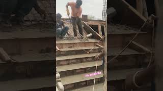 staircase construction civilengineering rajmistri building house youtube civil trending [upl. by Denyse]