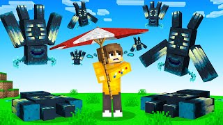 Minecraft BUT Its Raining WARDENS [upl. by Bate]