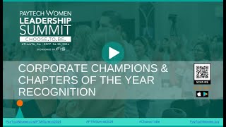 PayTech Women 2024 Corporate Champions and Chapters of the Year [upl. by Ysor]