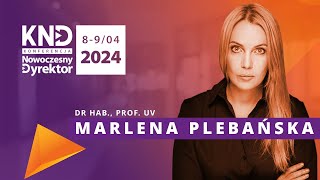 Konferencja Nowoczesny Dyrektor 2024  dr hab prof UV Marlena Plebańska  zapowiedź [upl. by Onateyac]