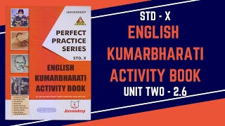 UNIT 2  26  STD X  Jeevandeep English PPS Activity Book Answers [upl. by Yobybab283]