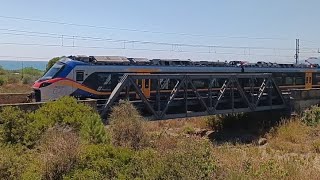 ETR104114 in transito nei pressi di Rocca Imperiale REG 34348 [upl. by Aiciles637]