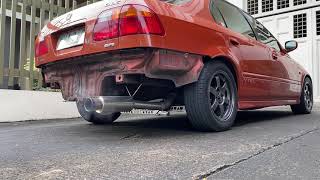 Honda Civic SIR kakimoto muffler sound [upl. by Nelly379]