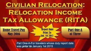 Civilian Relocation Income Tax Allowance RITA Part 1A of 3 [upl. by Ainehta]