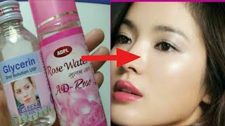 Glycerin and Rosewater for Face Skin Lightening and Acne [upl. by Yecies]