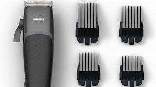 Philips Hair Clipper Hc310013 With 4 ClickOn Combs clipperphilips [upl. by Rise]