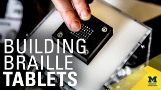 An affordable refreshable Braille tablet that relies on microfluidics [upl. by Halsey]