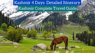 Kashmir Itinerary  Kashmir 4 Days Itinerary  Kashmir Travel Guide  Complete Guide by Heena Bhatia [upl. by Hooper]