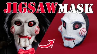 How to make Jigsaw mask for Halloween  Amin DIY and Crafts [upl. by Vesta]