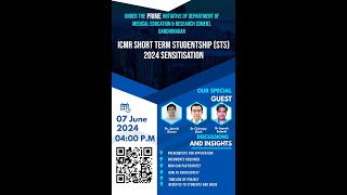 ICMR Short Term Studentship STS 2024 [upl. by Shellie]