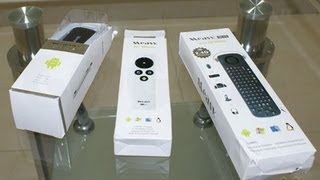 Measy U1A smart TV dongle unboxing and review with RC13 RC9 air mouse [upl. by Ednutey]